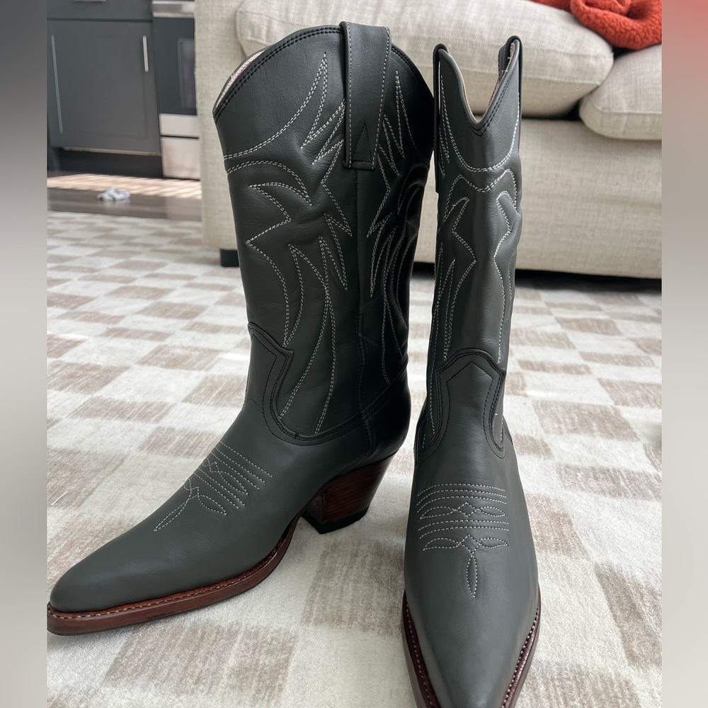 Gray Cowgirl Boots